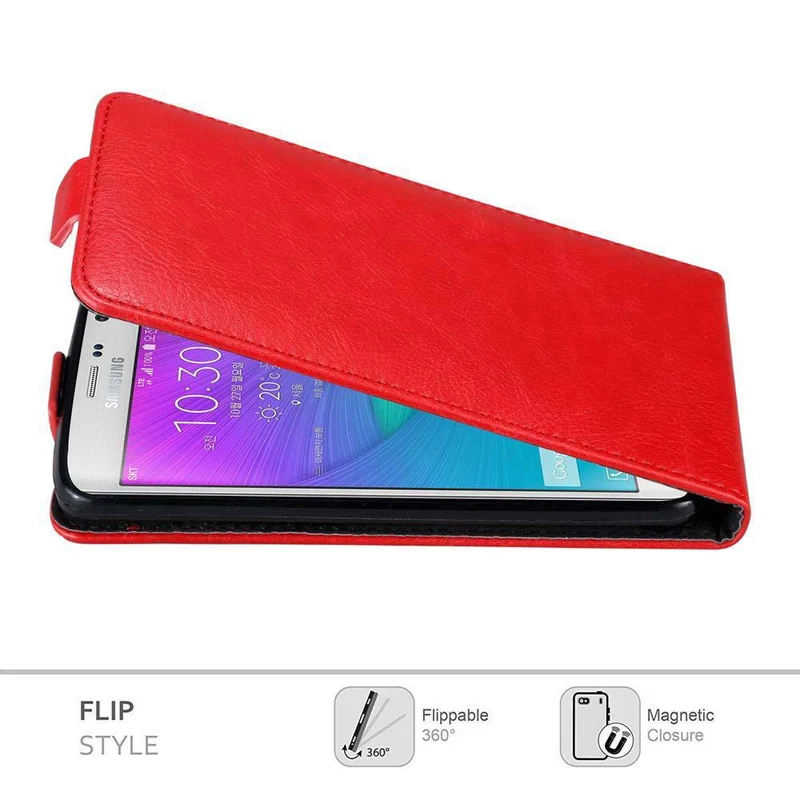 Cadorabo Hülle kompatibel mit Samsung Galaxy NOTE EDGE Schutzhülle im Flip Design mit Magnetverschluss