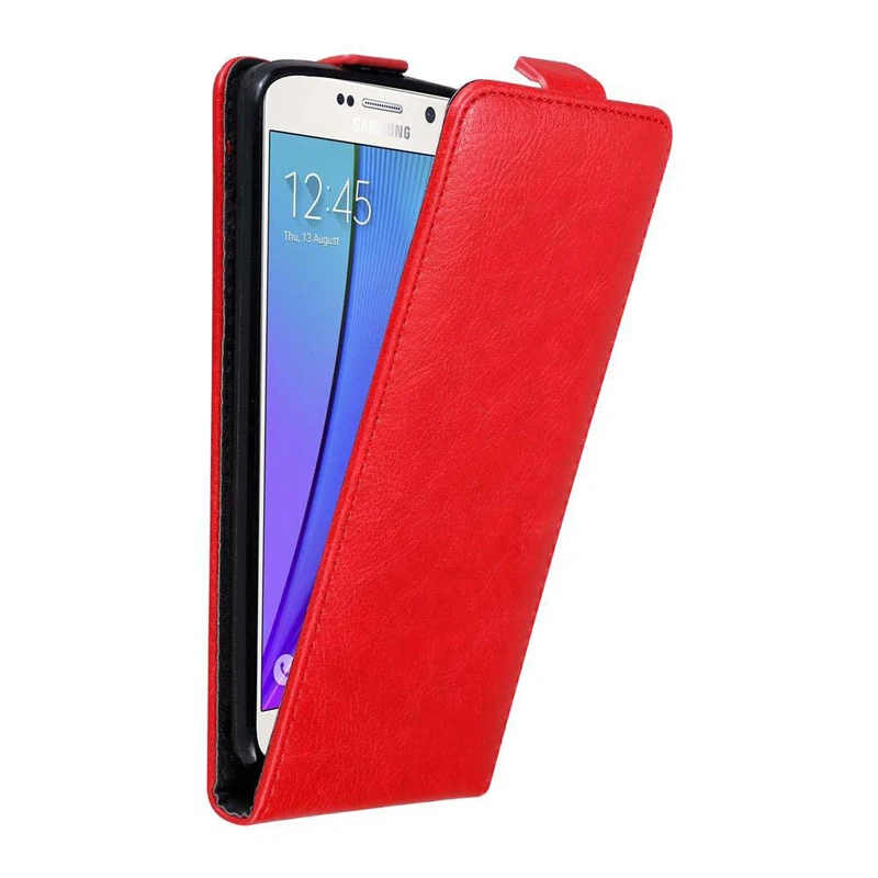 Cadorabo Hülle kompatibel mit Samsung Galaxy NOTE 5 Schutzhülle im Flip Design mit Magnetverschluss