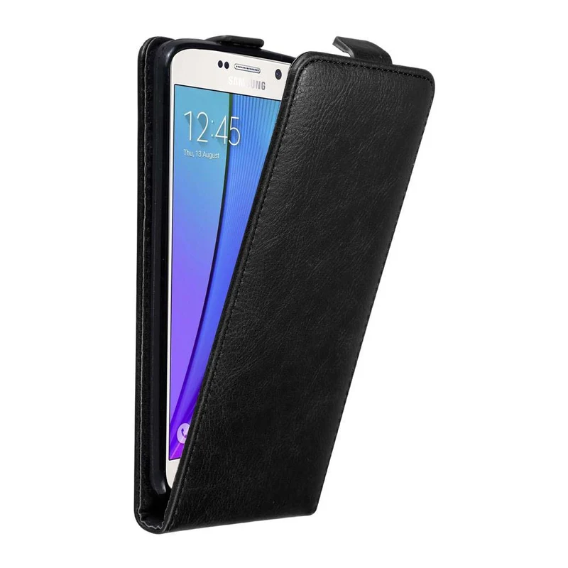 Cadorabo Hülle kompatibel mit Samsung Galaxy NOTE 5 Schutzhülle im Flip Design mit Magnetverschluss