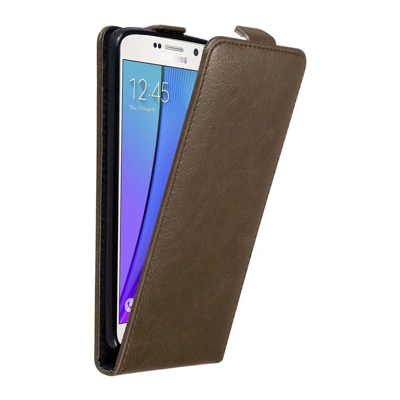 Cadorabo Hülle kompatibel mit Samsung Galaxy NOTE 5 Schutzhülle im Flip Design mit Magnetverschluss