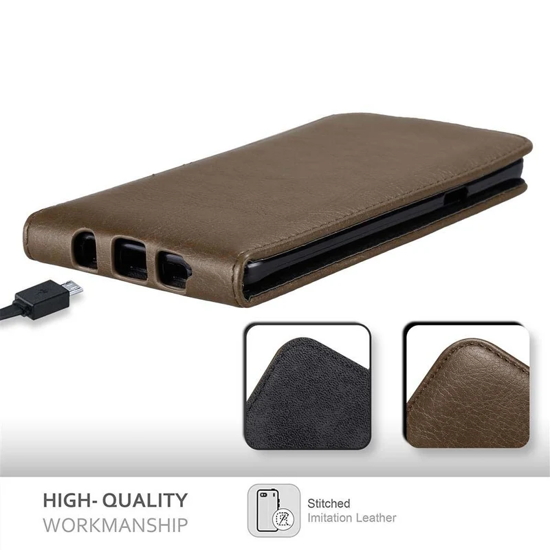 Cadorabo Hülle kompatibel mit Samsung Galaxy NOTE 5 Schutzhülle im Flip Design mit Magnetverschluss