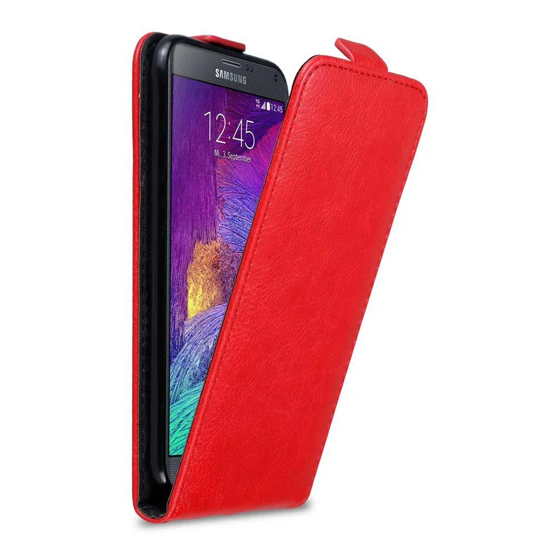 Cadorabo Hülle kompatibel mit Samsung Galaxy NOTE 4 Schutzhülle im Flip Design mit Magnetverschluss