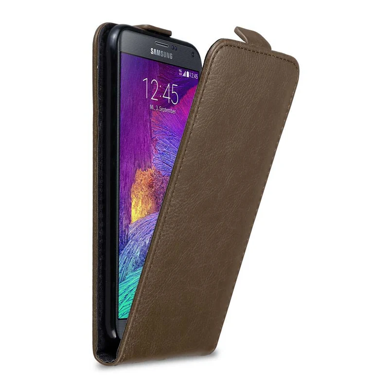 Cadorabo Hülle kompatibel mit Samsung Galaxy NOTE 4 Schutzhülle im Flip Design mit Magnetverschluss