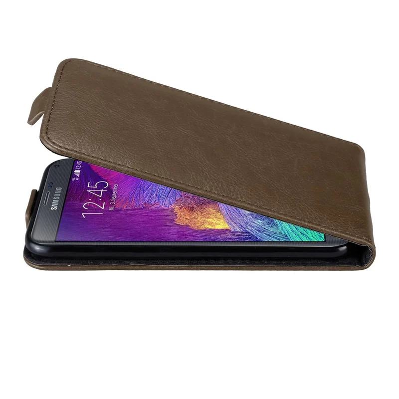 Cadorabo Hülle kompatibel mit Samsung Galaxy NOTE 4 Schutzhülle im Flip Design mit Magnetverschluss