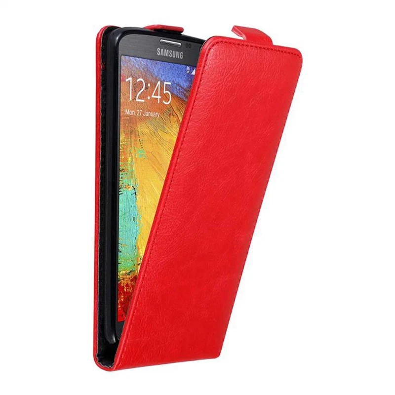 Cadorabo Hülle kompatibel mit Samsung Galaxy NOTE 3 NEO Schutzhülle im Flip Design mit Magnetverschluss