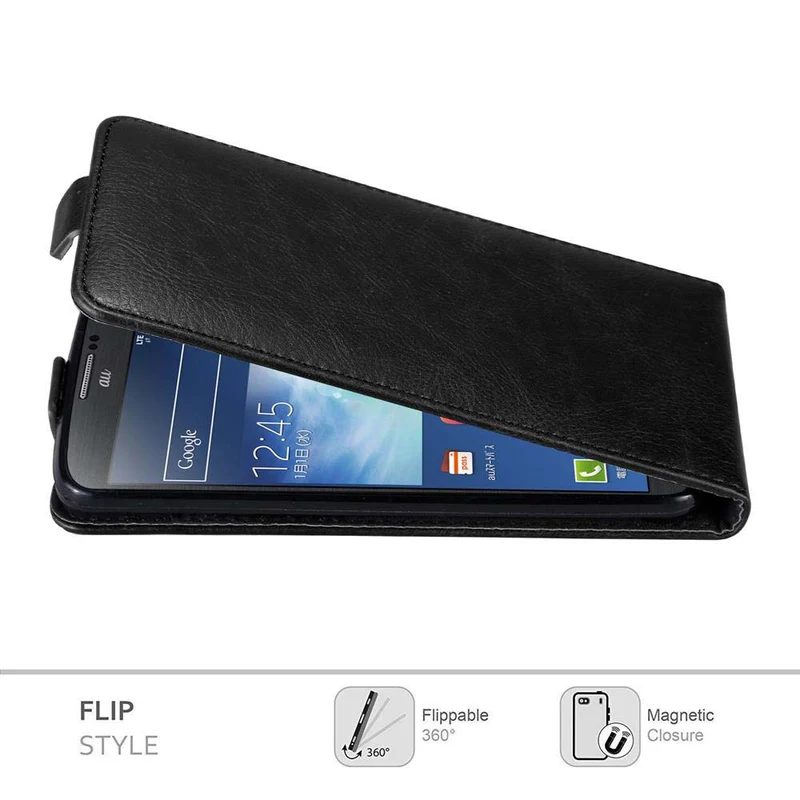 Cadorabo Hülle kompatibel mit Samsung Galaxy NOTE 3 Schutzhülle im Flip Design mit Magnetverschluss