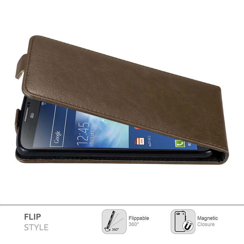 Cadorabo Hülle kompatibel mit Samsung Galaxy NOTE 3 Schutzhülle im Flip Design mit Magnetverschluss