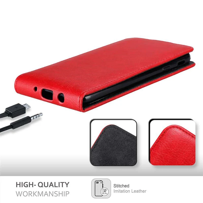 Cadorabo Hülle kompatibel mit Samsung Galaxy J7 2017 / J7 PRO Schutzhülle im Flip Design mit Magnetverschluss