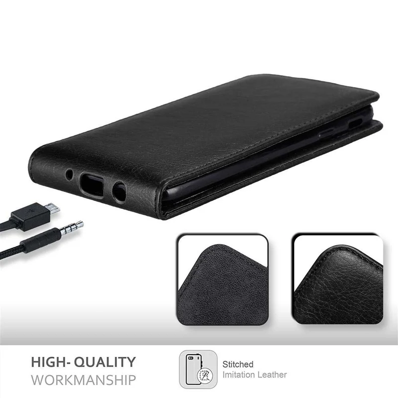 Cadorabo Hülle kompatibel mit Samsung Galaxy J7 2017 / J7 PRO Schutzhülle im Flip Design mit Magnetverschluss
