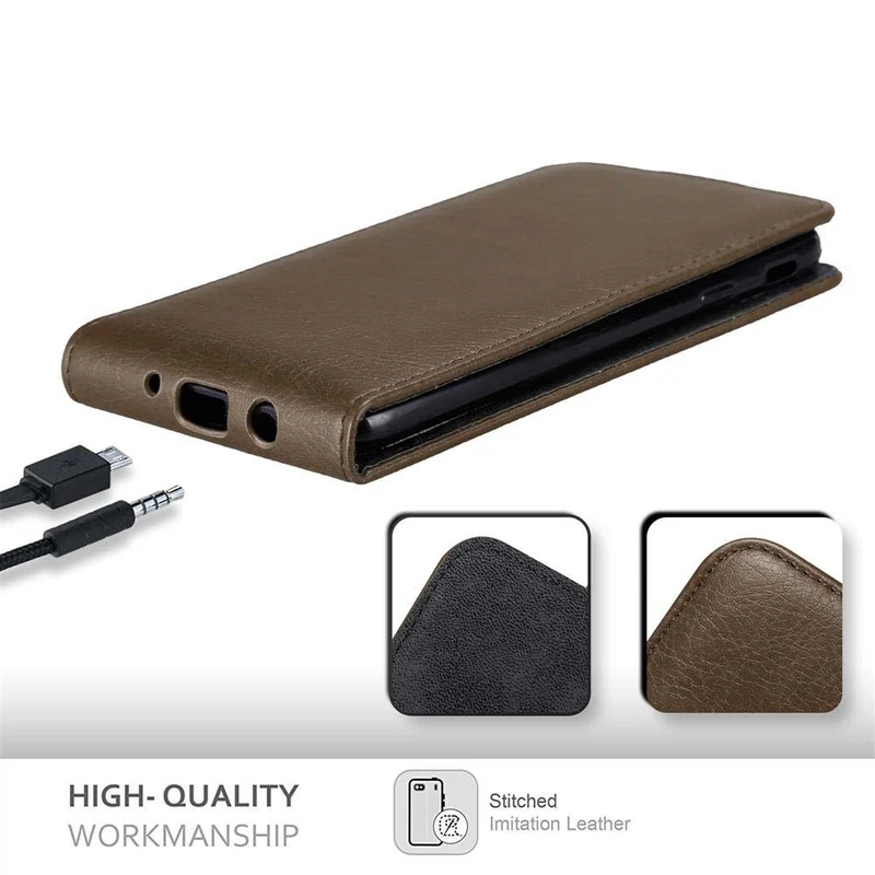 Cadorabo Hülle kompatibel mit Samsung Galaxy J7 2017 / J7 PRO Schutzhülle im Flip Design mit Magnetverschluss