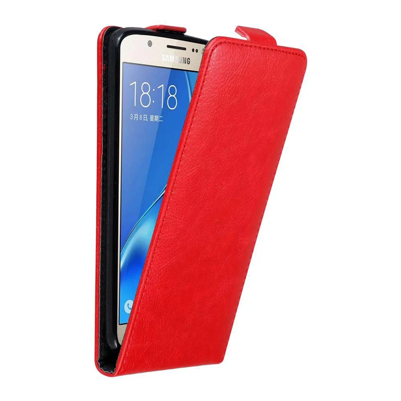 Cadorabo Hülle kompatibel mit Samsung Galaxy J7 2016 Schutzhülle im Flip Design mit Magnetverschluss