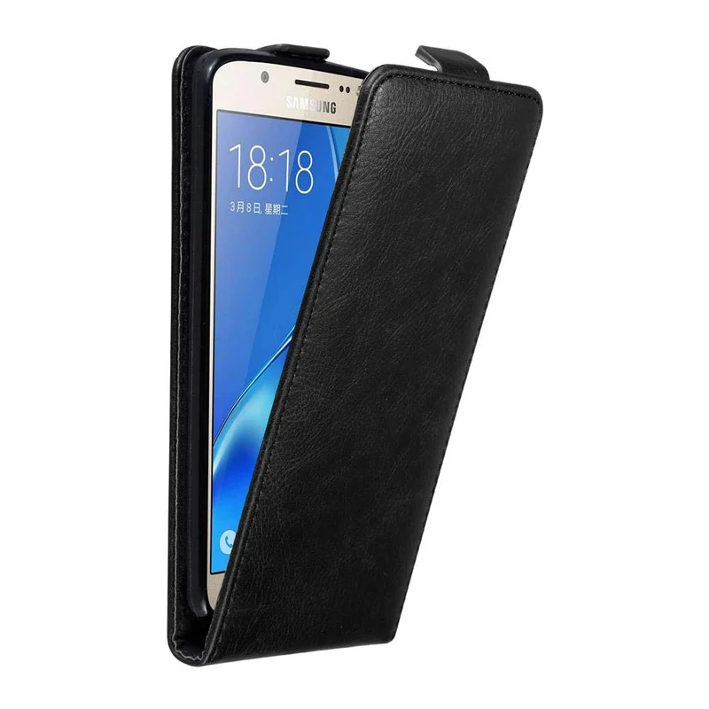 Cadorabo Hülle kompatibel mit Samsung Galaxy J7 2016 Schutzhülle im Flip Design mit Magnetverschluss