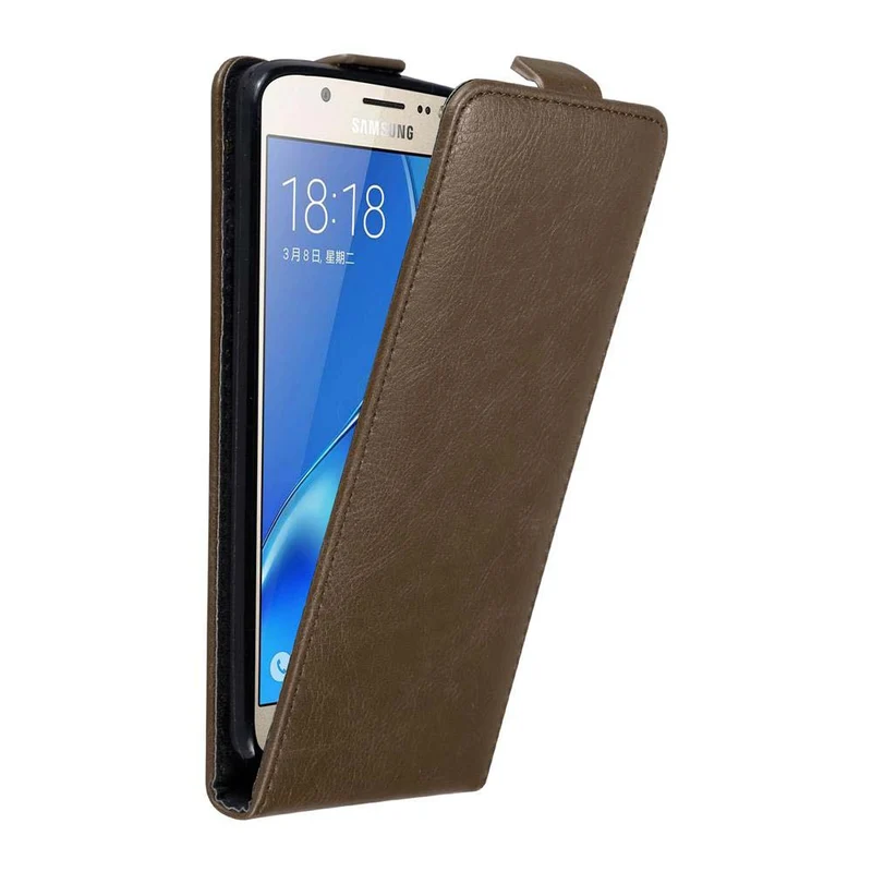 Cadorabo Hülle kompatibel mit Samsung Galaxy J7 2016 Schutzhülle im Flip Design mit Magnetverschluss
