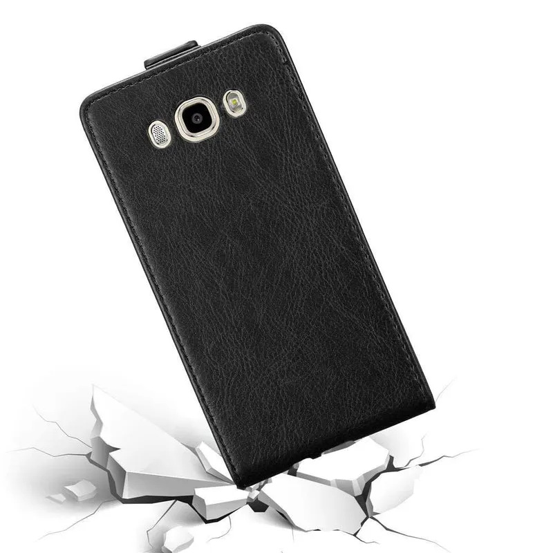Cadorabo Hülle kompatibel mit Samsung Galaxy J7 2016 Schutzhülle im Flip Design mit Magnetverschluss