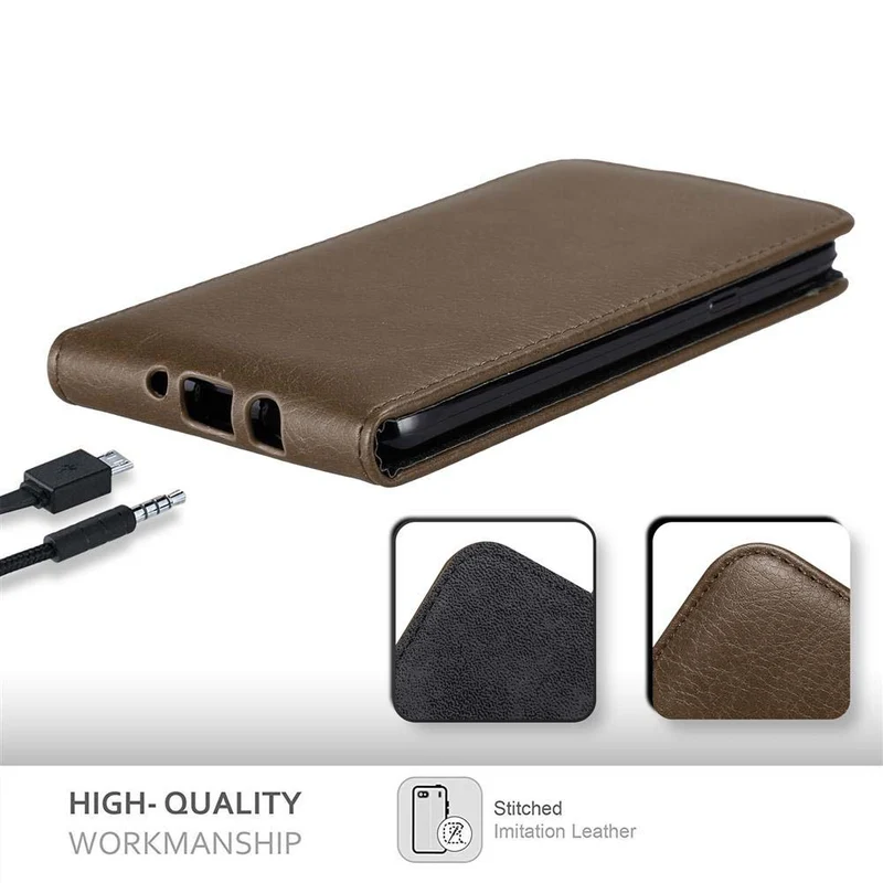 Cadorabo Hülle kompatibel mit Samsung Galaxy J7 2016 Schutzhülle im Flip Design mit Magnetverschluss