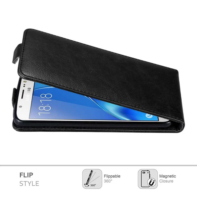 Cadorabo Hülle kompatibel mit Samsung Galaxy J5 2016 Schutzhülle im Flip Design mit Magnetverschluss