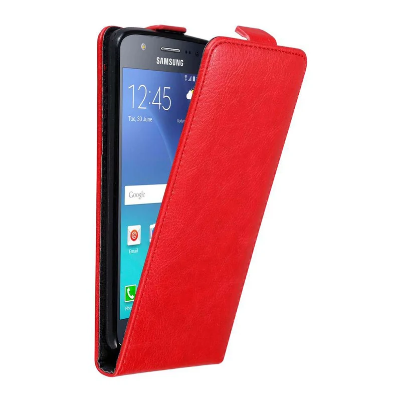 Cadorabo Hülle kompatibel mit Samsung Galaxy J5 2015 Schutzhülle im Flip Design mit Magnetverschluss