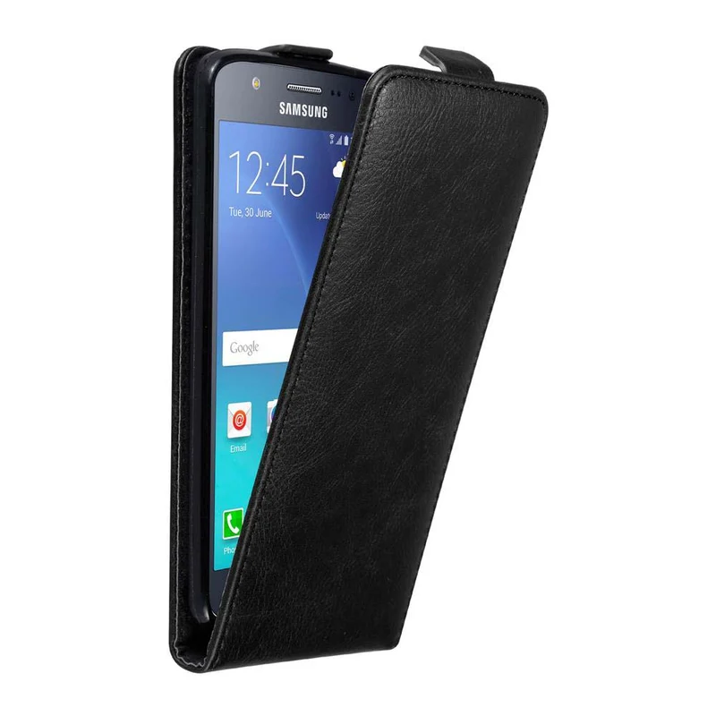 Cadorabo Hülle kompatibel mit Samsung Galaxy J5 2015 Schutzhülle im Flip Design mit Magnetverschluss