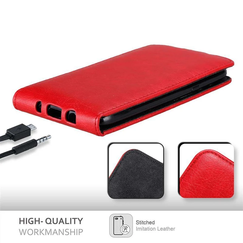 Cadorabo Hülle kompatibel mit Samsung Galaxy J5 2015 Schutzhülle im Flip Design mit Magnetverschluss