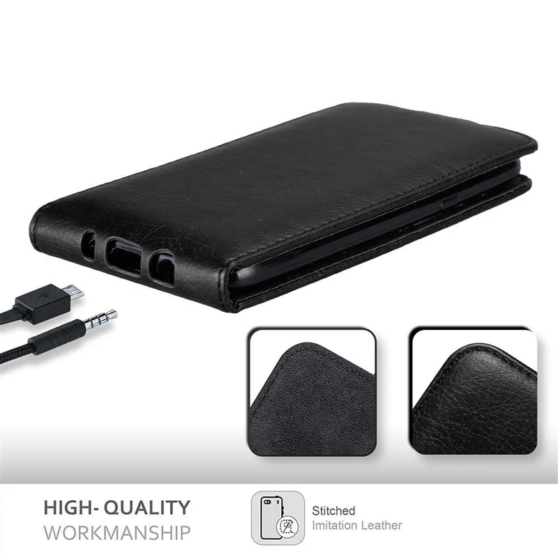 Cadorabo Hülle kompatibel mit Samsung Galaxy J5 2015 Schutzhülle im Flip Design mit Magnetverschluss