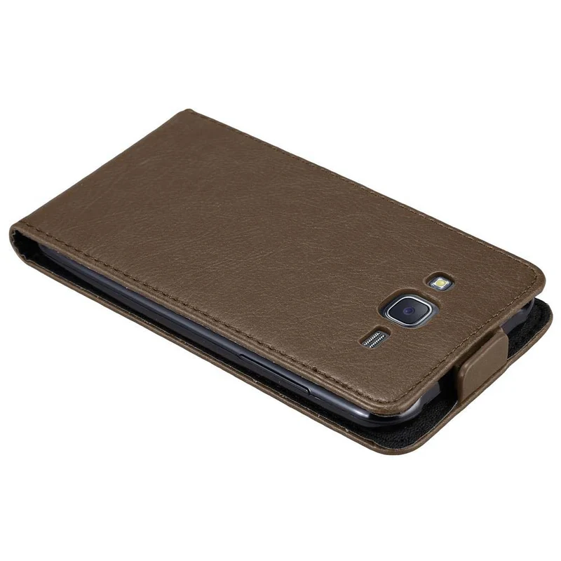 Cadorabo Hülle kompatibel mit Samsung Galaxy J5 2015 Schutzhülle im Flip Design mit Magnetverschluss
