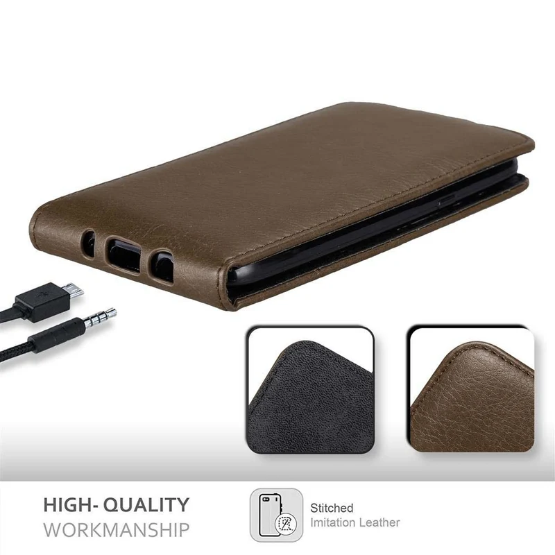 Cadorabo Hülle kompatibel mit Samsung Galaxy J5 2015 Schutzhülle im Flip Design mit Magnetverschluss
