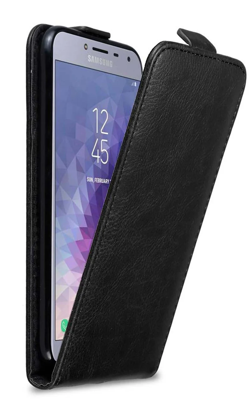 Cadorabo Hülle kompatibel mit Samsung Galaxy J4 2018 Schutzhülle im Flip Design mit Magnetverschluss