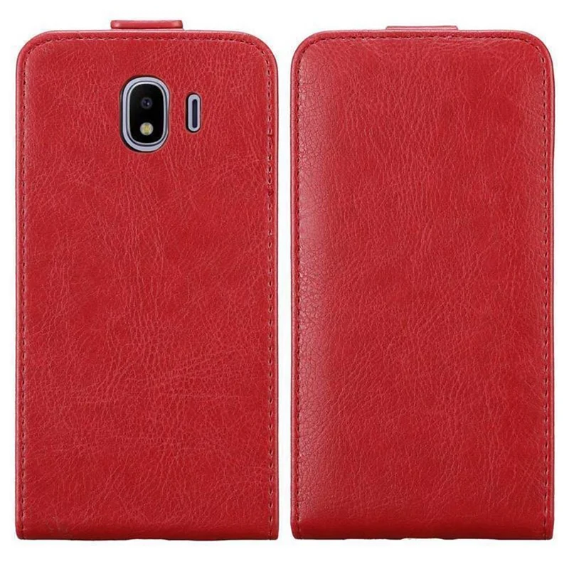 Cadorabo Hülle kompatibel mit Samsung Galaxy J4 2018 Schutzhülle im Flip Design mit Magnetverschluss