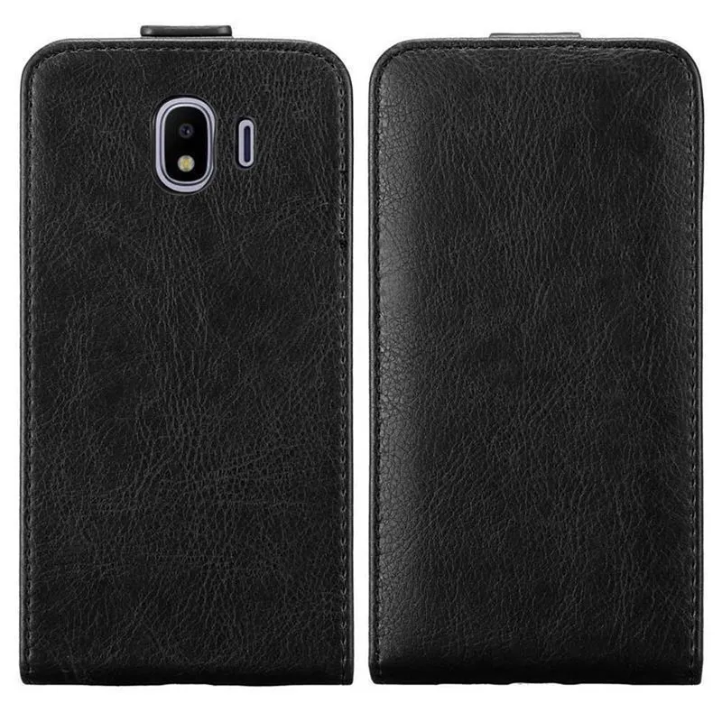 Cadorabo Hülle kompatibel mit Samsung Galaxy J4 2018 Schutzhülle im Flip Design mit Magnetverschluss