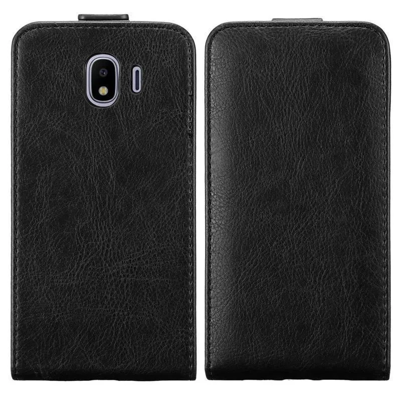 Cadorabo Hülle kompatibel mit Samsung Galaxy J4 2018 Schutzhülle im Flip Design mit Magnetverschluss