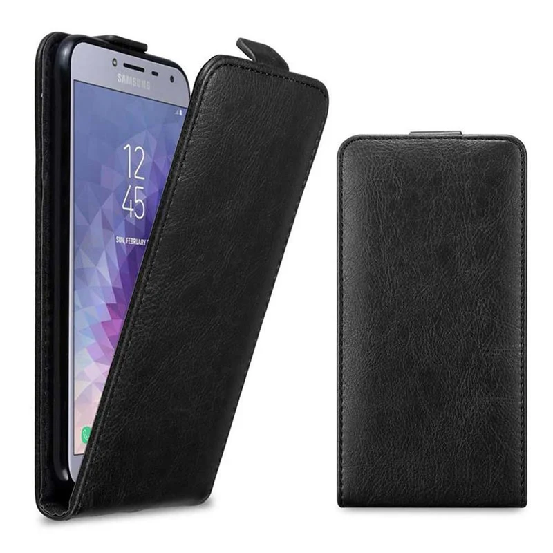 Cadorabo Hülle kompatibel mit Samsung Galaxy J4 2018 Schutzhülle im Flip Design mit Magnetverschluss