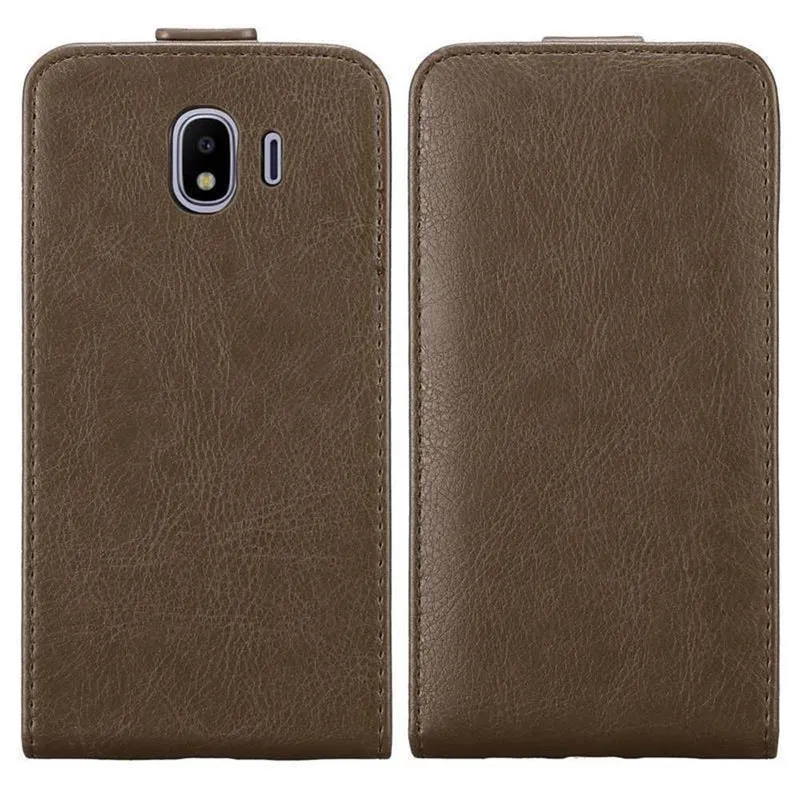 Cadorabo Hülle kompatibel mit Samsung Galaxy J4 2018 Schutzhülle im Flip Design mit Magnetverschluss
