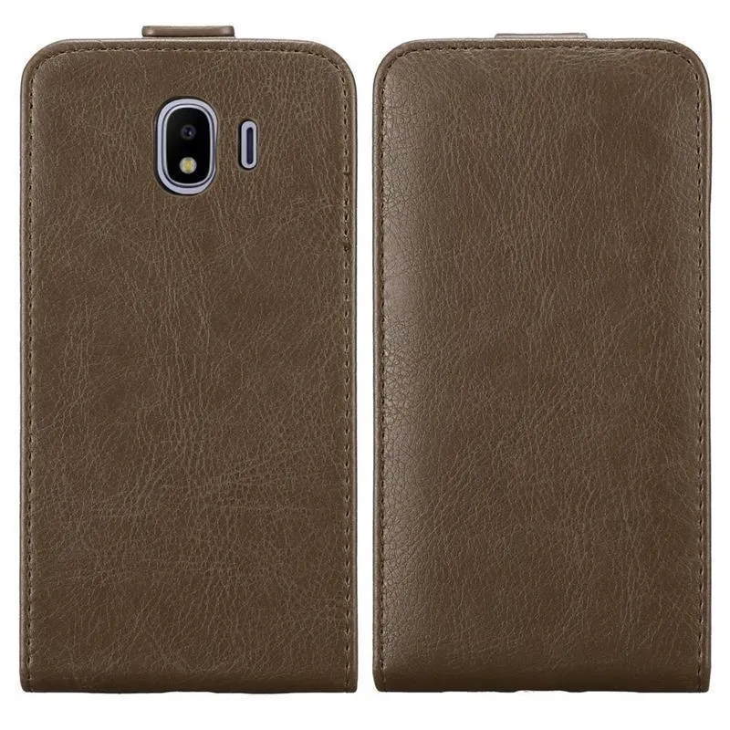 Cadorabo Hülle kompatibel mit Samsung Galaxy J4 2018 Schutzhülle im Flip Design mit Magnetverschluss