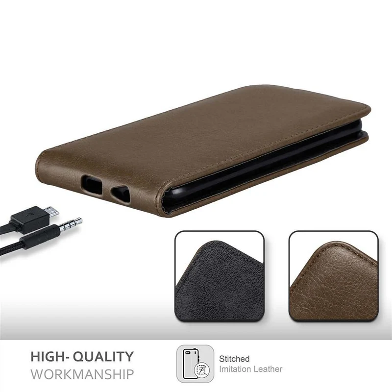 Cadorabo Hülle kompatibel mit Samsung Galaxy J4 2018 Schutzhülle im Flip Design mit Magnetverschluss