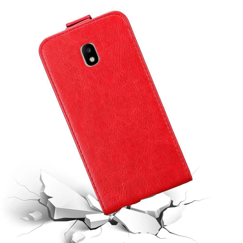 Cadorabo Hülle kompatibel mit Samsung Galaxy J3 2017 Schutzhülle im Flip Design mit Magnetverschluss