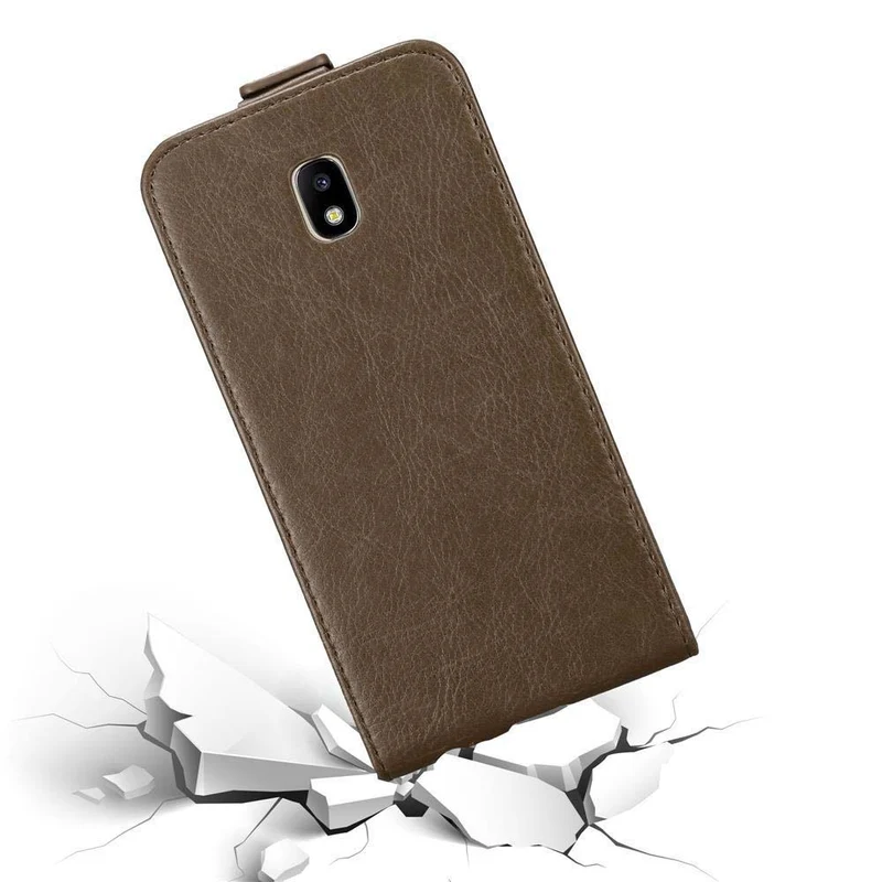 Cadorabo Hülle kompatibel mit Samsung Galaxy J3 2017 Schutzhülle im Flip Design mit Magnetverschluss