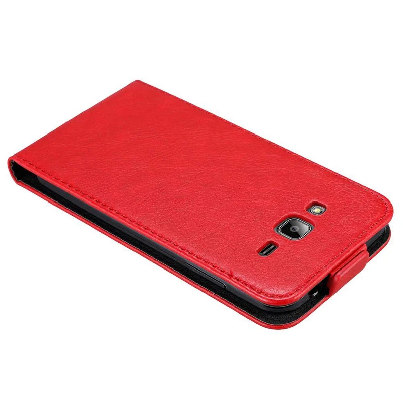 Cadorabo Hülle kompatibel mit Samsung Galaxy J3 2016 Schutzhülle im Flip Design mit Magnetverschluss