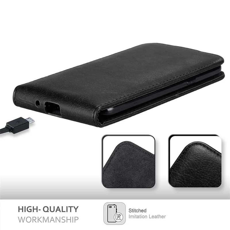 Cadorabo Hülle kompatibel mit Samsung Galaxy J3 2016 Schutzhülle im Flip Design mit Magnetverschluss