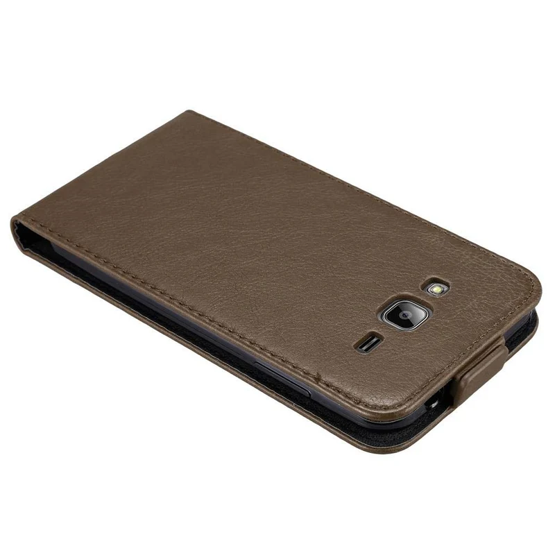 Cadorabo Hülle kompatibel mit Samsung Galaxy J3 2016 Schutzhülle im Flip Design mit Magnetverschluss