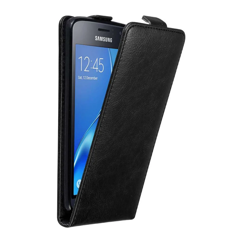 Cadorabo Hülle kompatibel mit Samsung Galaxy J1 2016 Schutzhülle im Flip Design mit Magnetverschluss