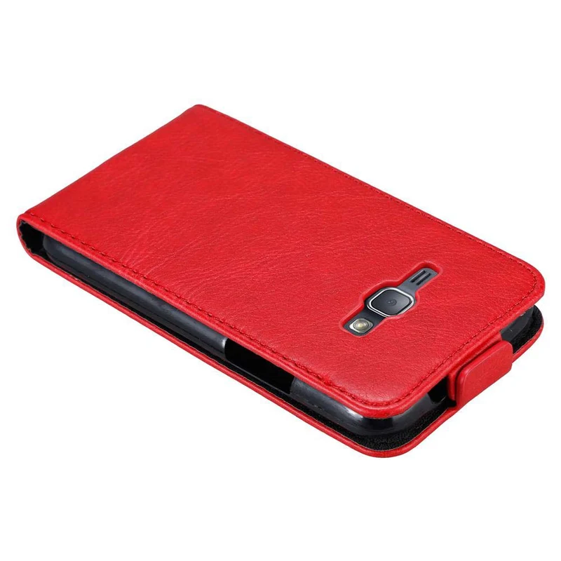 Cadorabo Hülle kompatibel mit Samsung Galaxy J1 2016 Schutzhülle im Flip Design mit Magnetverschluss