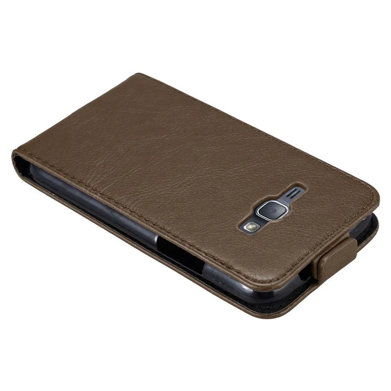 Cadorabo Hülle kompatibel mit Samsung Galaxy J1 2016 Schutzhülle im Flip Design mit Magnetverschluss