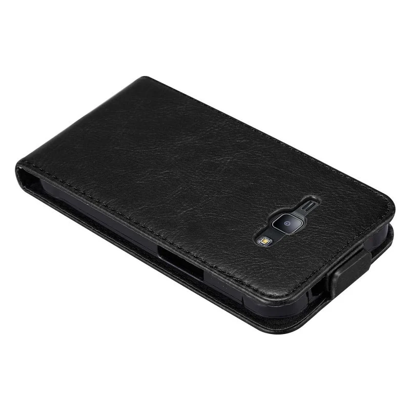 Cadorabo Hülle kompatibel mit Samsung Galaxy J1 2015 Schutzhülle im Flip Design mit Magnetverschluss