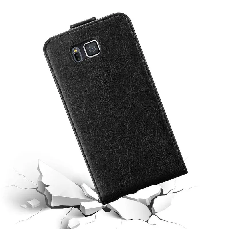 Cadorabo Hülle kompatibel mit Samsung Galaxy ALPHA Schutzhülle im Flip Design mit Magnetverschluss