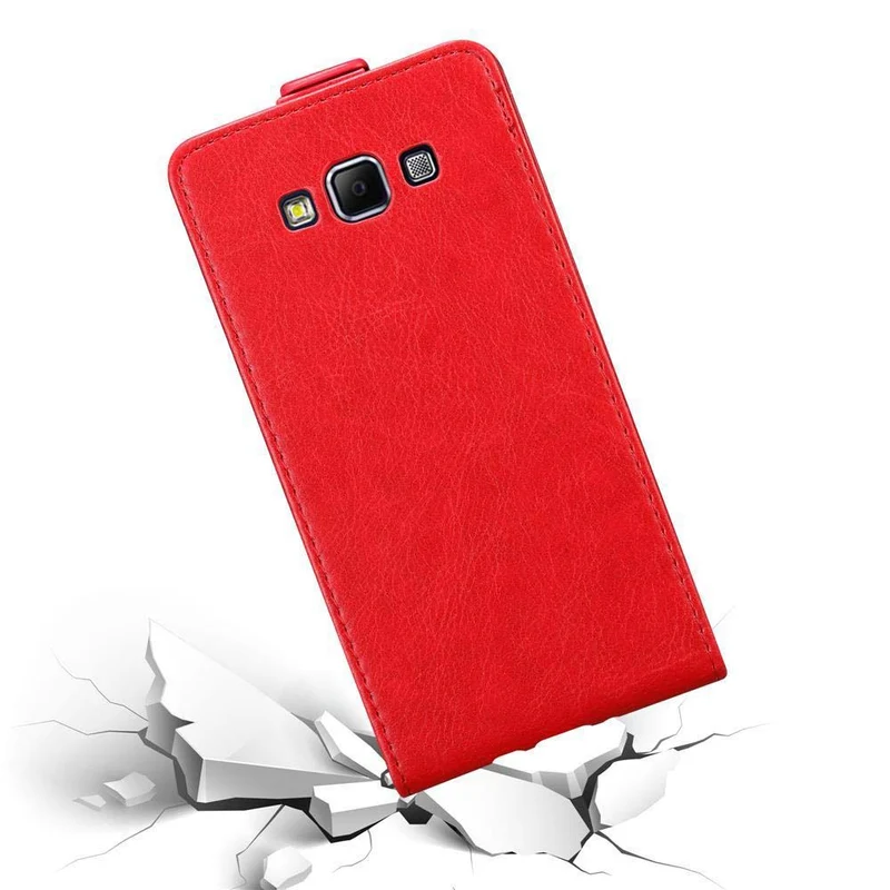 Cadorabo Hülle kompatibel mit Samsung Galaxy A7 2015 Schutzhülle im Flip Design mit Magnetverschluss