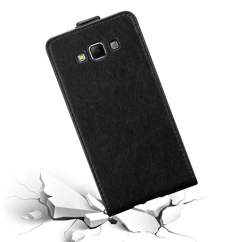Cadorabo Hülle kompatibel mit Samsung Galaxy A7 2015 Schutzhülle im Flip Design mit Magnetverschluss