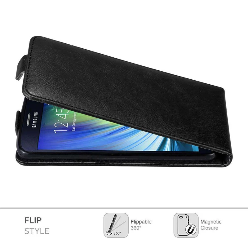 Cadorabo Hülle kompatibel mit Samsung Galaxy A7 2015 Schutzhülle im Flip Design mit Magnetverschluss