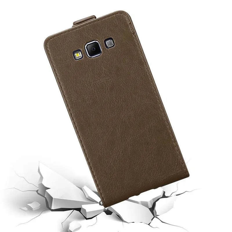 Cadorabo Hülle kompatibel mit Samsung Galaxy A7 2015 Schutzhülle im Flip Design mit Magnetverschluss