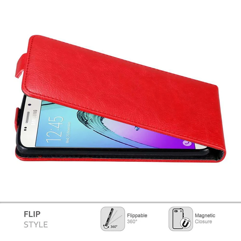 Cadorabo Hülle kompatibel mit Samsung Galaxy A5 2016 Schutzhülle im Flip Design mit Magnetverschluss