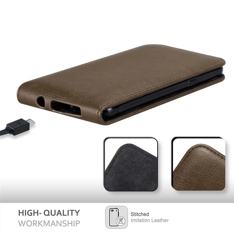 Cadorabo Hülle kompatibel mit Samsung Galaxy A5 2016 Schutzhülle im Flip Design mit Magnetverschluss